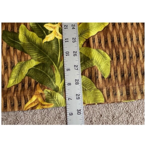 Tommy Bahama Linen/Silk Wicker Weave Floral Print Short Sleeve Hawaiian Shirt XL - Picture 3 of 11
